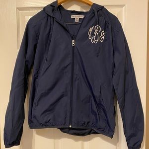 Monogram Navy Rain Jacket: MBE
